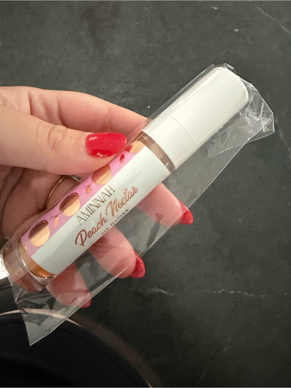 AMINNAH Peach Nectar Lip Gloss